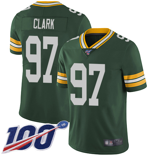 Green Bay Packers Limited Green Men 97 Clark Kenny Home Jersey Nike NFL 100th Season Vapor Untouchable